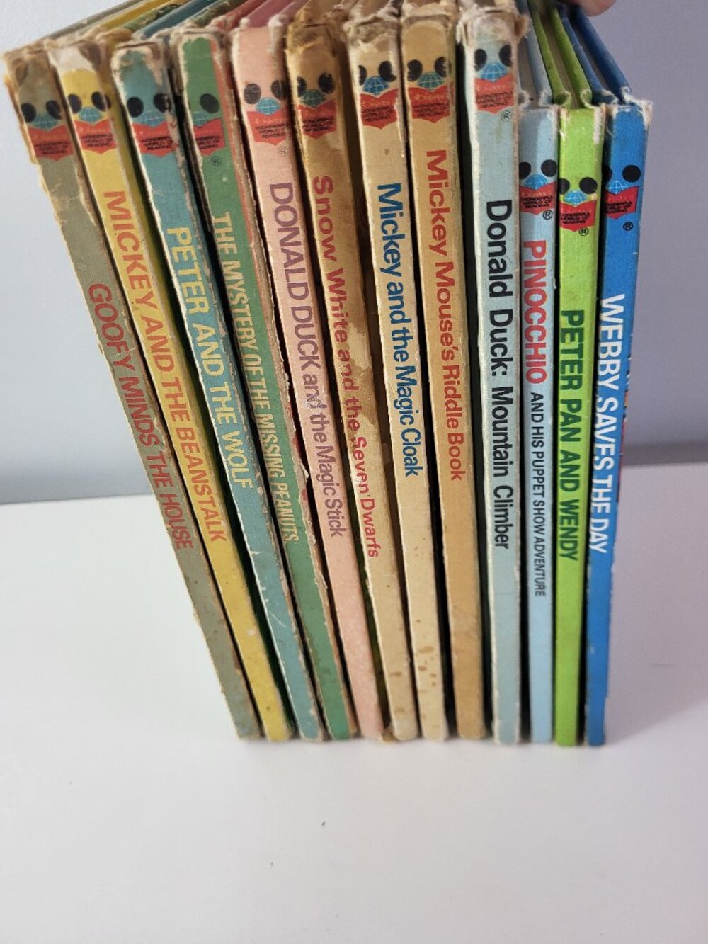 Vintage Disney Storybook Lot of 12 Mickey Mouse Donald Duck Peter Pan Snow White